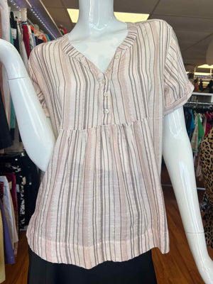 Size SP Lucky Brand Beige Casual Top