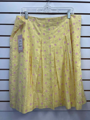 Size 14 Lilly Pulitzer Yellow/Pink Skirt