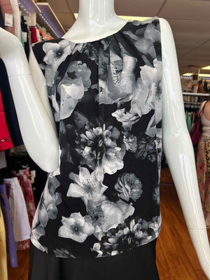 Size M Calvin Klein Black/Gray Sleeveless