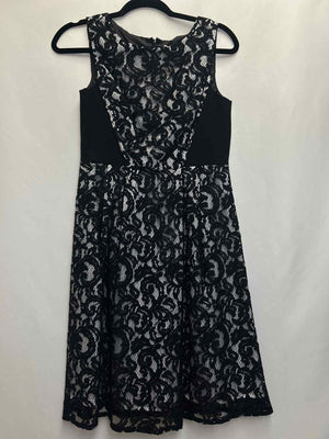 Size 4P Calvin Klein Black/White Dress