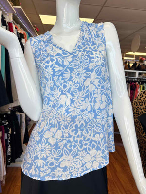 Size S Sonoma Blue/White Sleeveless