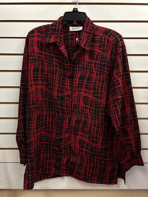 Selene Sport Black & Red Size M Blouse