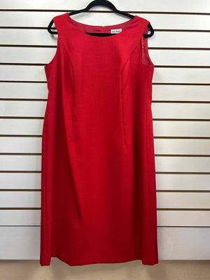 Size 16 Ann Travis Red Sleeveless Dress