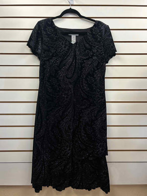 Size M Dress Barn Black/Silver Dress