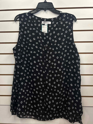 Size L Christina B Black/White Casual Top