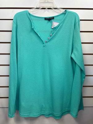 Size XL Boston Proper Teal Long Sleeve Shirt