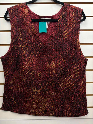 Size XXL Coldwater Creek Maroon Sleeveless