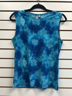 Size M Susan Lawrence Blue Print Sleeveless