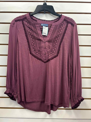 Size PL Democracy Purple Long Sleeve Top