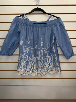 Size S BCX Blue Long Sleeve Shirt