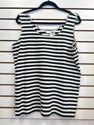 Size XL Black/White Tank Top