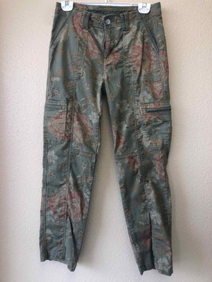 Size S Chico's Green Print Pants