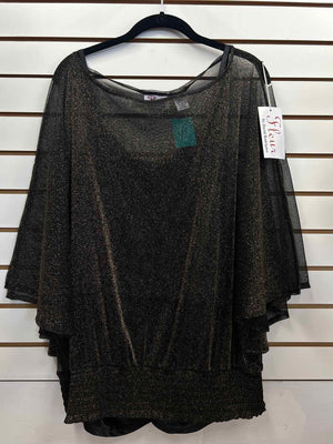 Fleur Black/Gold Size 1X 2-PC Tank w/ Shell