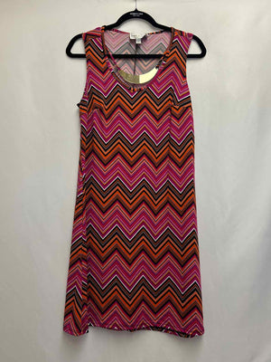 Size 8 Karin Stevens Pink Print Dress