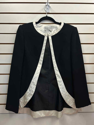 Size 8 Adrianna Papell Black/Ivory Blazer