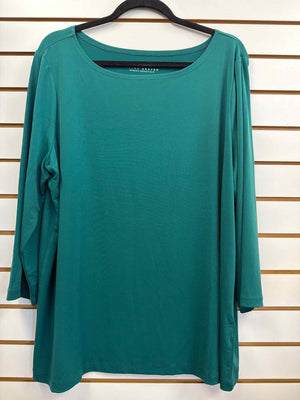 Size XL Susan Graver Green Long Sleeve Top