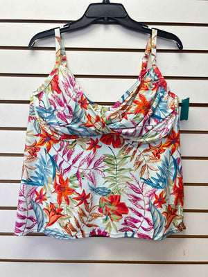 Size 40DD Sunsets Teal pink & yellow Tops