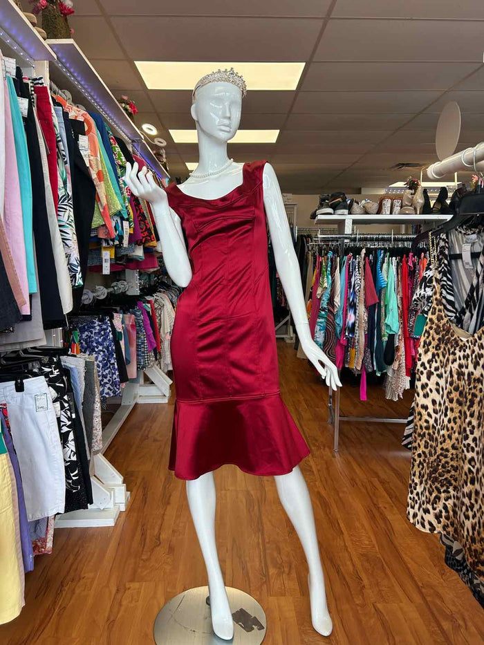 Size 4 David Meister Red Dress