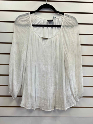 Size PXL JM Collection White/Gold Blouse
