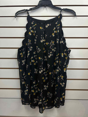 Size L Fortune and Ivy Black/Yellow Sleeveless