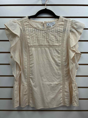 Size S Jessica Simpson Cream Short Sleeve Shirt
