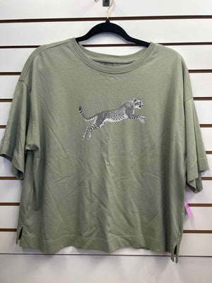 Size L Loft Green Short Sleeve Shirt