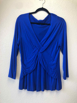 Size XL Cable & Gauge Royal Blue Long Sleeve Top