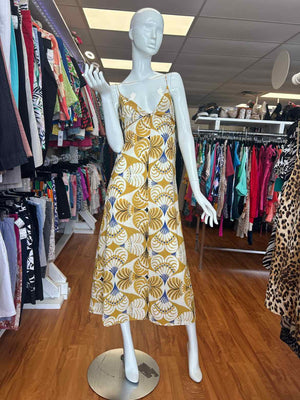 Size XS Zara Ivory/Gold Dress