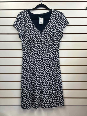 Size 8P Connected Navy/White Dress