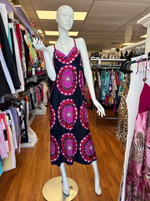 Size 8 Navy/Purple Print Sundress