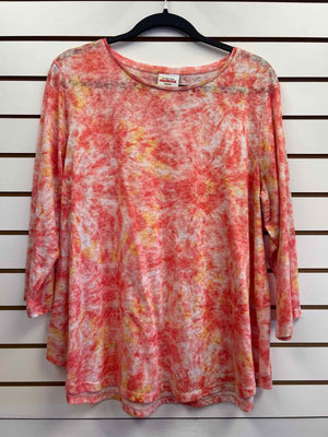 Ruby Rd Pink Size 1X Long Sleeve Shirt