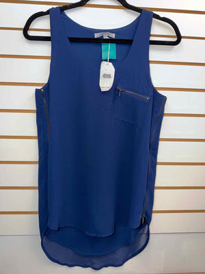 Size S Naked Zebra Navy Sleeveless