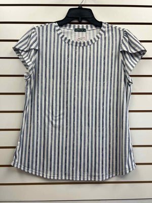 Ofeefan White & Blue Size M Short Sleeve Shirt