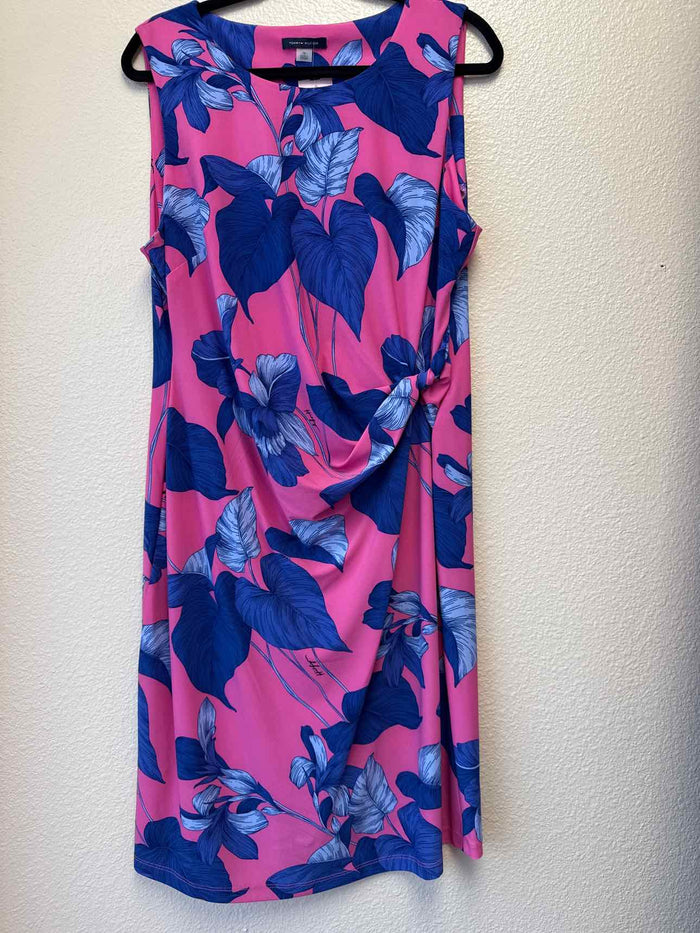 Size 16 Tommy Hilfiger Pink & Blue Sleeveless Dress