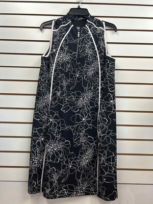 Size L Tail Black/White Dress
