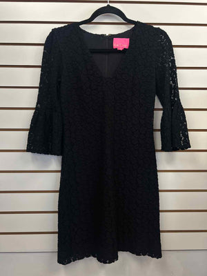 Size XXS Lilly Pulitzer Black Long Sleeve Dress
