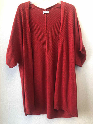 Size XL Wonderly Rust Short Sleeve Sweater