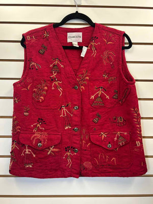 Size 2 Chico's Red Vest