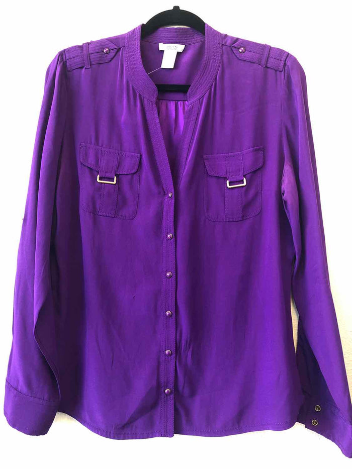 Size L Cache Purple Blouse