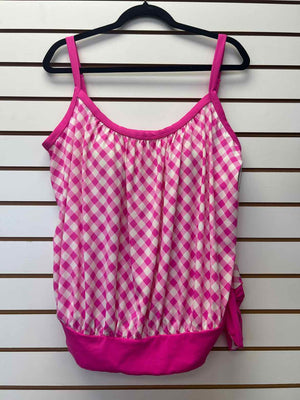 Size 16W Kim Rogers Pink/White Tops
