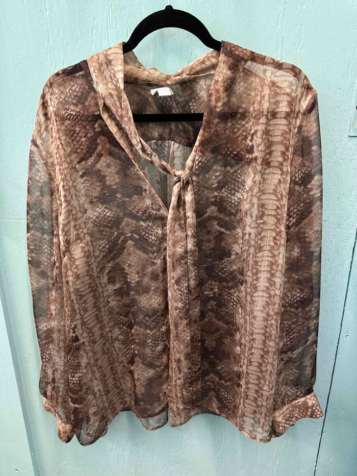 Size XL Chico's Brown Casual Top