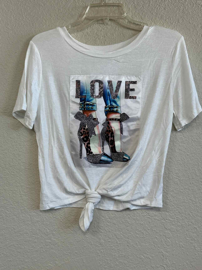 Size XL Love J White Casual Top