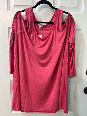 Size 3X Love Fire Pink Casual Top